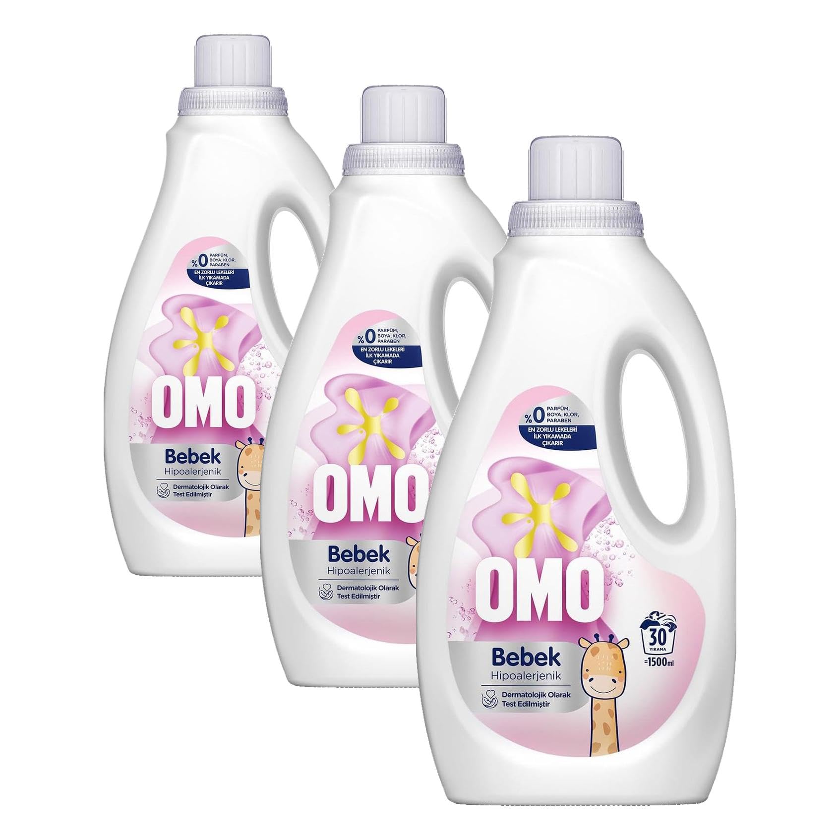 OMO Bebek Sıvı Deterjan 1500 ml (3 paketi)