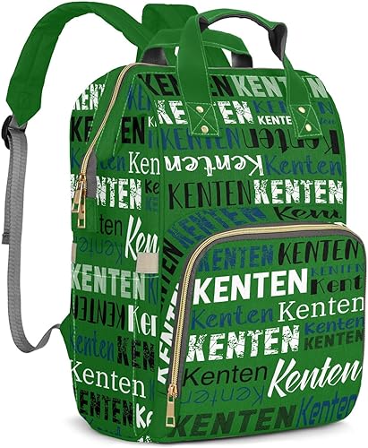 Miniatura 27 de Mochila de pañales personalizada de gran capacidad para bebé niño niña con nombre, bolsa de bebé personalizada impermeable para mamá, bolsa de Rosa