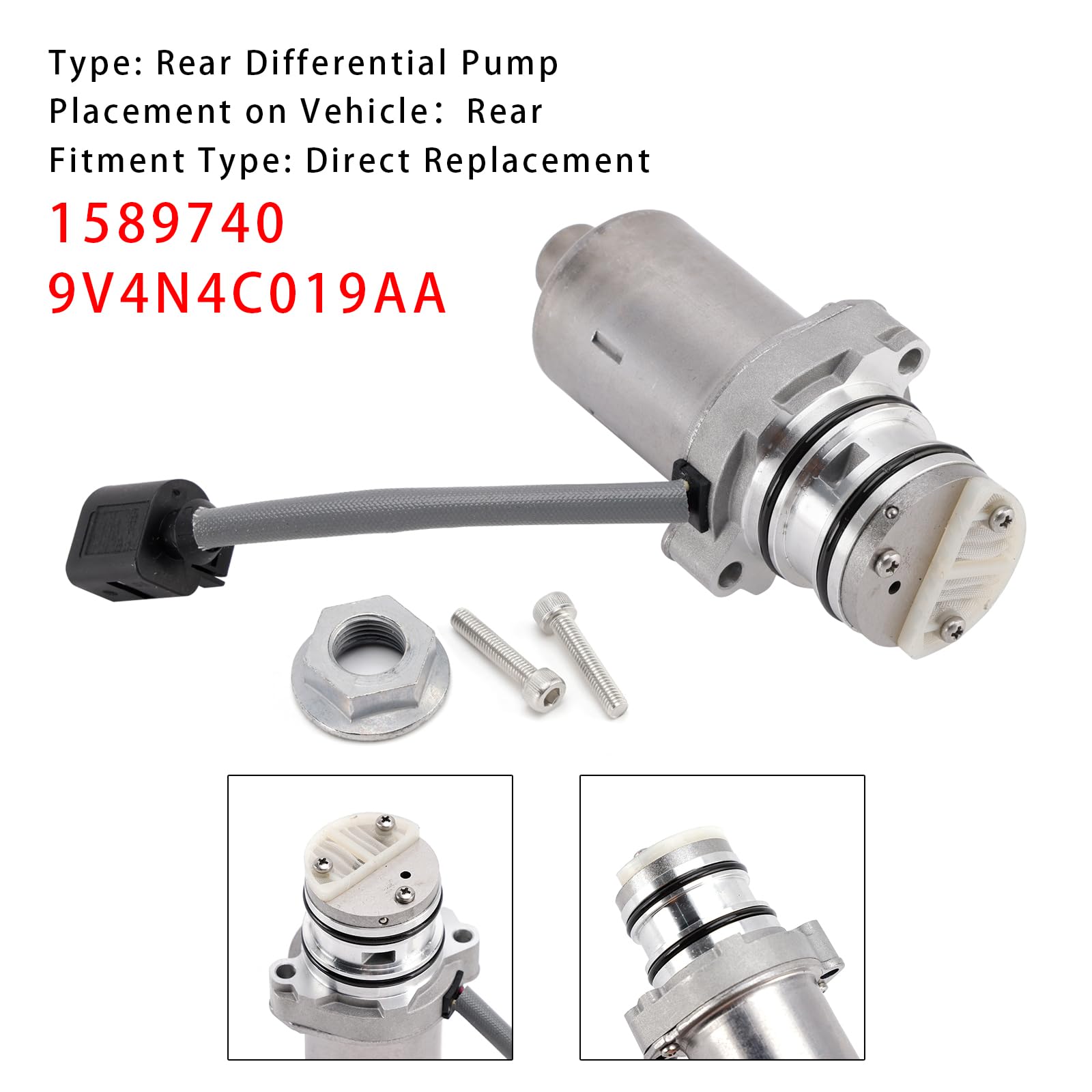 Topteng Rear Differential Pump 9V4N4C019AA 1589740 passend für Ford Kuga 2008-2012 AWD