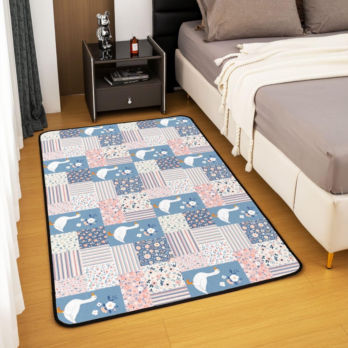 Homewish Kawaii gęś dywany dla dzieci 100 x 150 cm do sypialni salonu