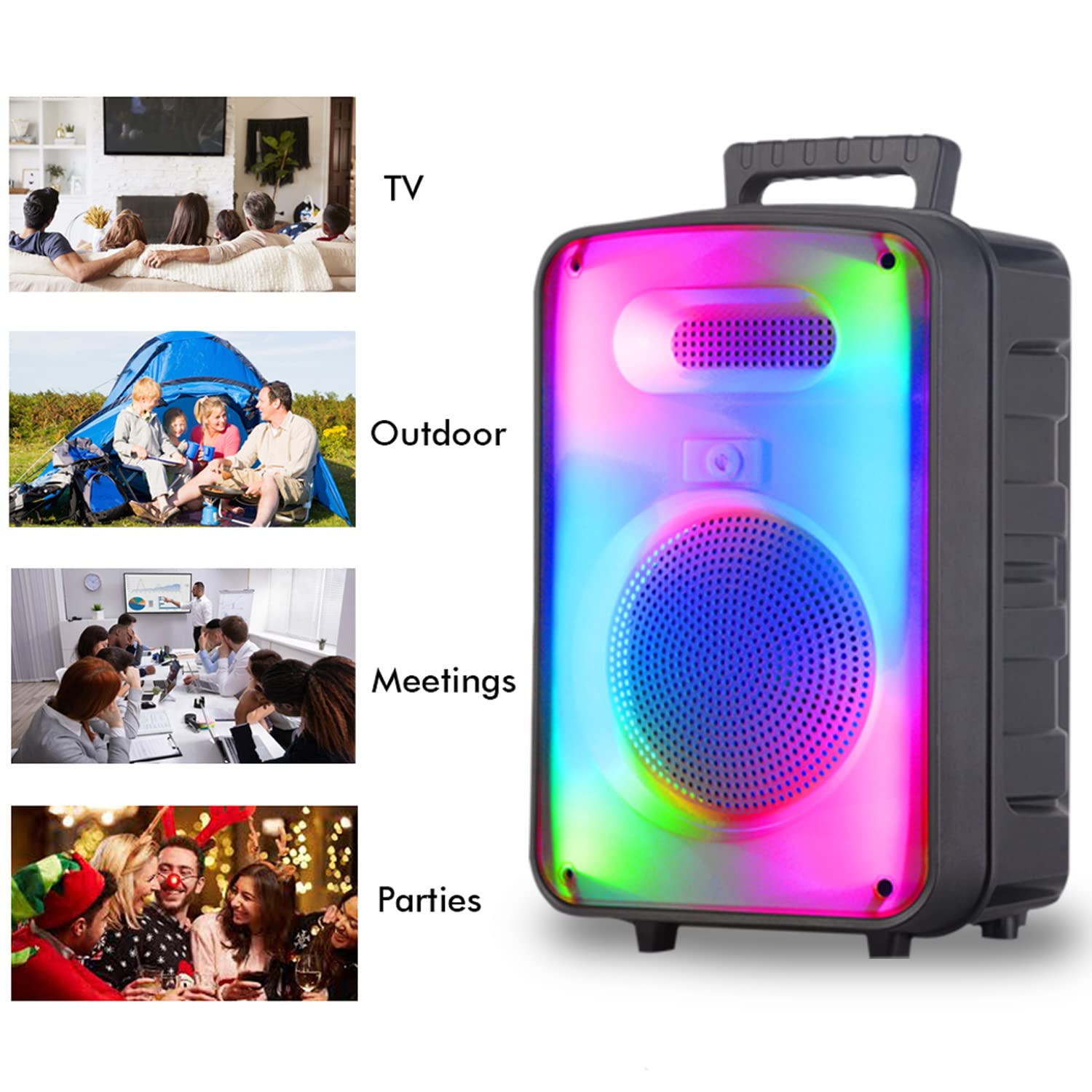 Amazon.com: Technical Pro 600 Watts Rechargeable 8 Inch Two Way