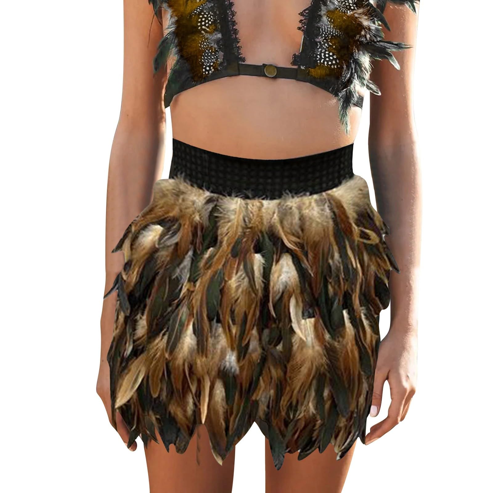 Cocila Jupe en Tulle Femme Costume De Scène Plumes pour Femmes Tutu Grande Taille Carnaval Jupon Adulte Deguisement Short Danse Fille Plateau Jupette Classique Courte Robe Bouffante