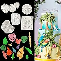 Vista 9 de Rolin Roly Moldes de silicona para pasteles de fondant, molde de silicona 3D para dulces, tortuga, hoja, moldes reutilizables, proyectos