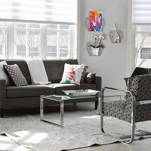 Miniatura 6 de Blue Donuts Juego de 3 cestas de frutas para colgar en la pared, juego de 3 cestas de alambre para almacenamiento, organizador de pared, cesta