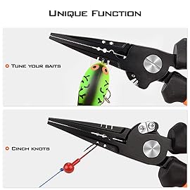 KastKing Speed Demon Pro Fishing Pliers, Straight Nose, 8.5 inch