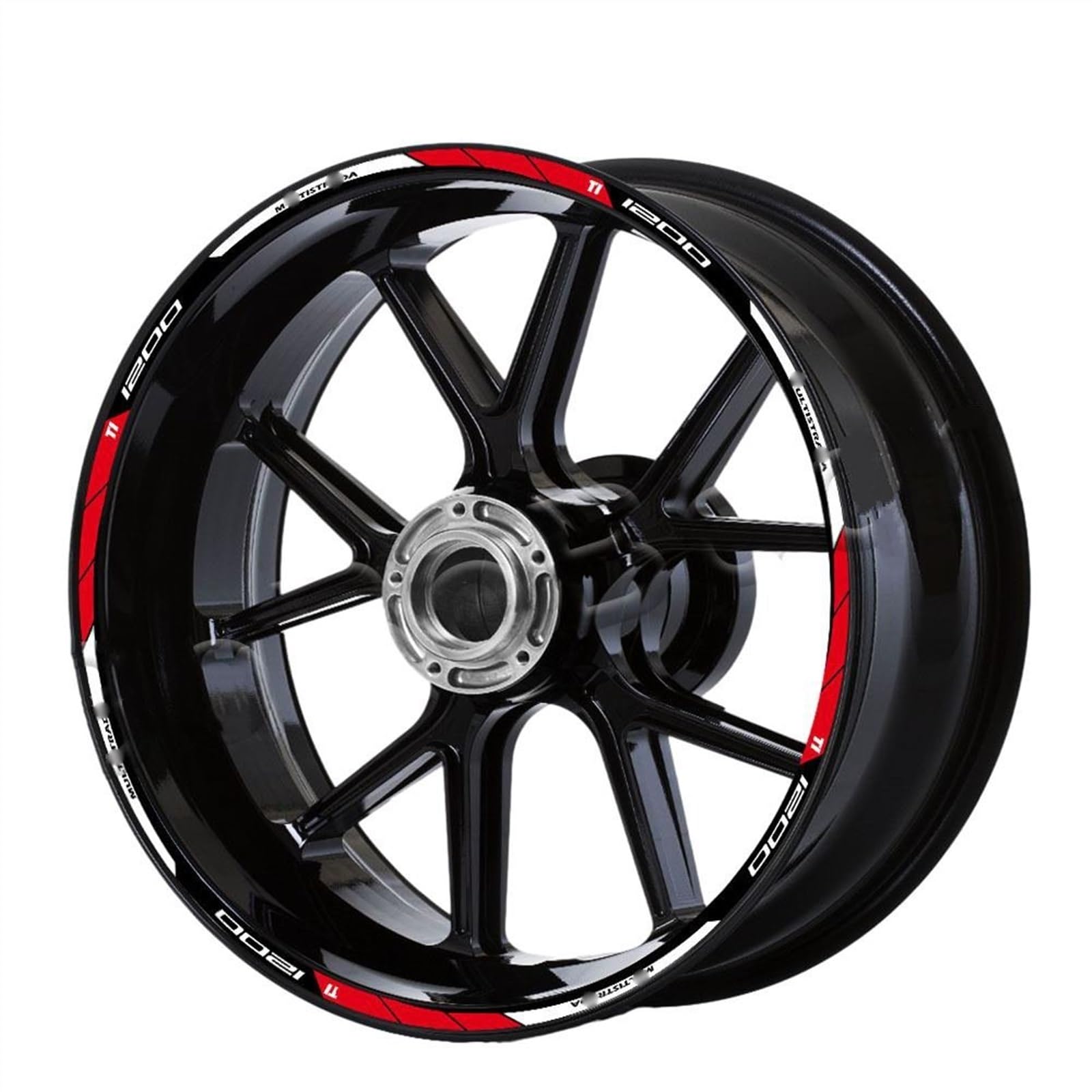 Applique for for Multistrada 1200 1260 for Enduro 1200S 1260S Motorcycle Wheel Stickers Decal Stripe Tape Waterproof(A1)