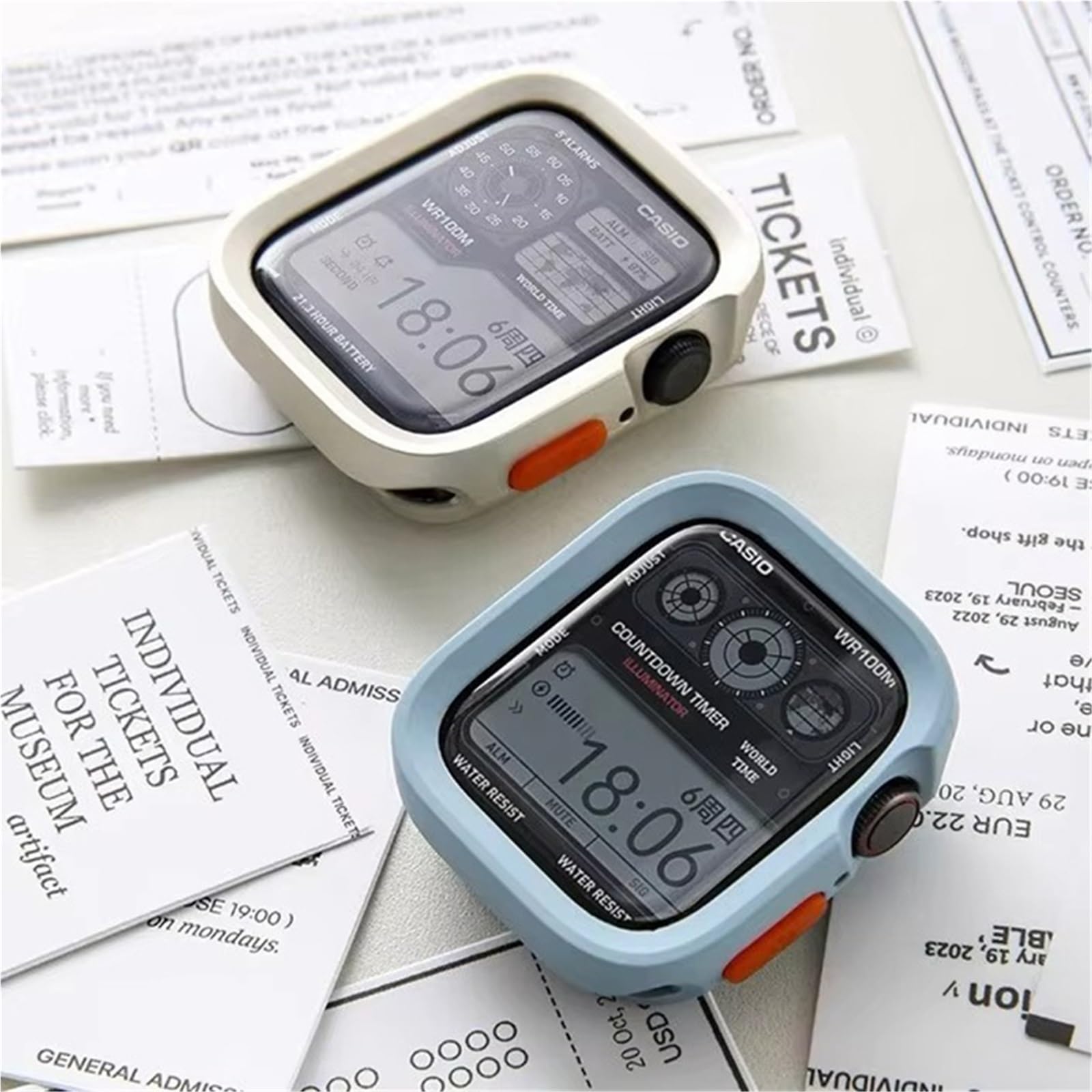Miękkie silikonowe etui do zegarka Apple Watch 10 9 8 7 6 SE 5 sportowe odporne na upadki matowe etui do iWatch 49 mm 41 mm 40 mm 44 mm 45 mm 42 mm 46 mm etui na zegarek