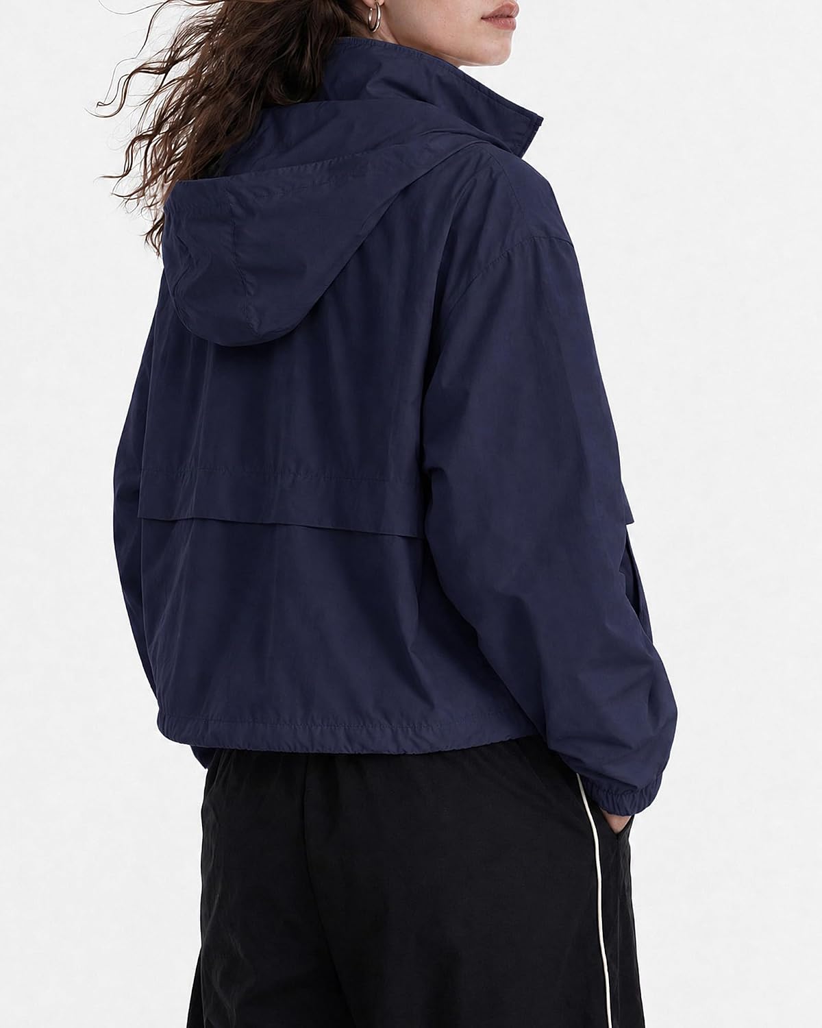 Windbreaker Jacket Women Zip Up Hoodie Women Lightweight Jackets