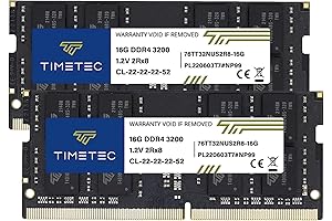 Timetec 32GB (2x16GB) DDR4 3200MHz Memory RAM for Laptops and Desktops