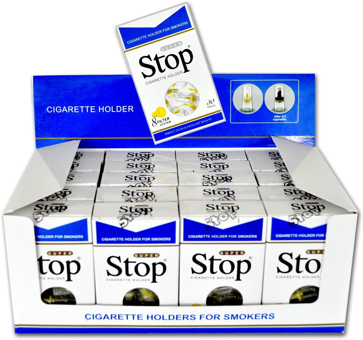 New and Improved Super Stop Disposable Cigarette Filters