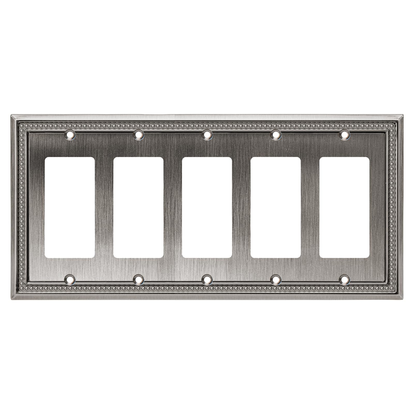 Henne Bery Sunken Pearls Wall Plate Switch Plate, Antique Nickel