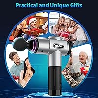 Vista 7 de TOLOCO - Pistola de masaje muscular de percusión para deportistas, masajeador portátil de tejido profundo