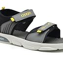 Asian Mens VIRAT-02 Casual Sandals with adjustable velcro closure for easy wear with flexible fitting and trendy and stylish looks with unique sole design | ideal for everyday use for mens as well as boys ( LGRYMUSTRD) -UK 7 gallery image