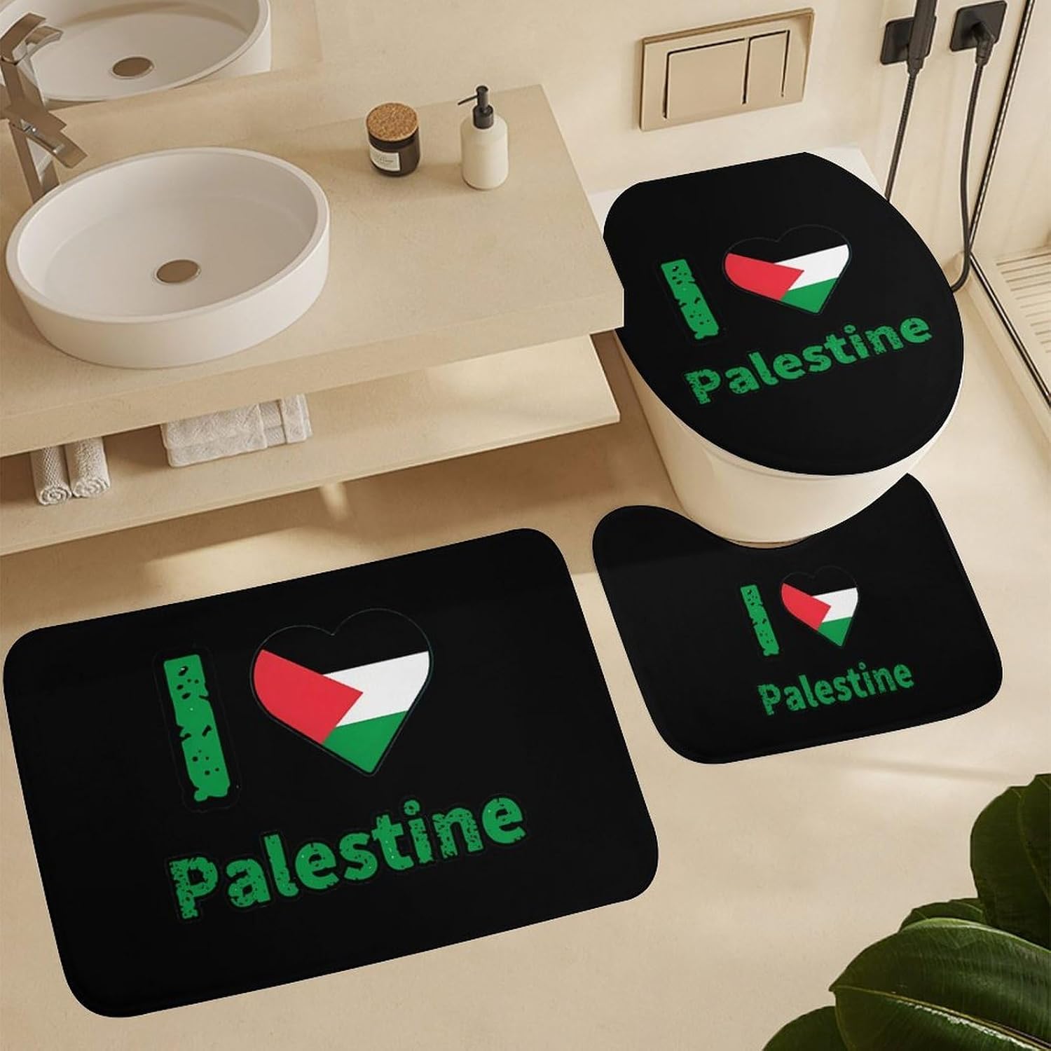 I Love Palestine Boys Girls Short Sleeve Shirts Graphic T-Shirts Crewneck Casual Printed Tee
