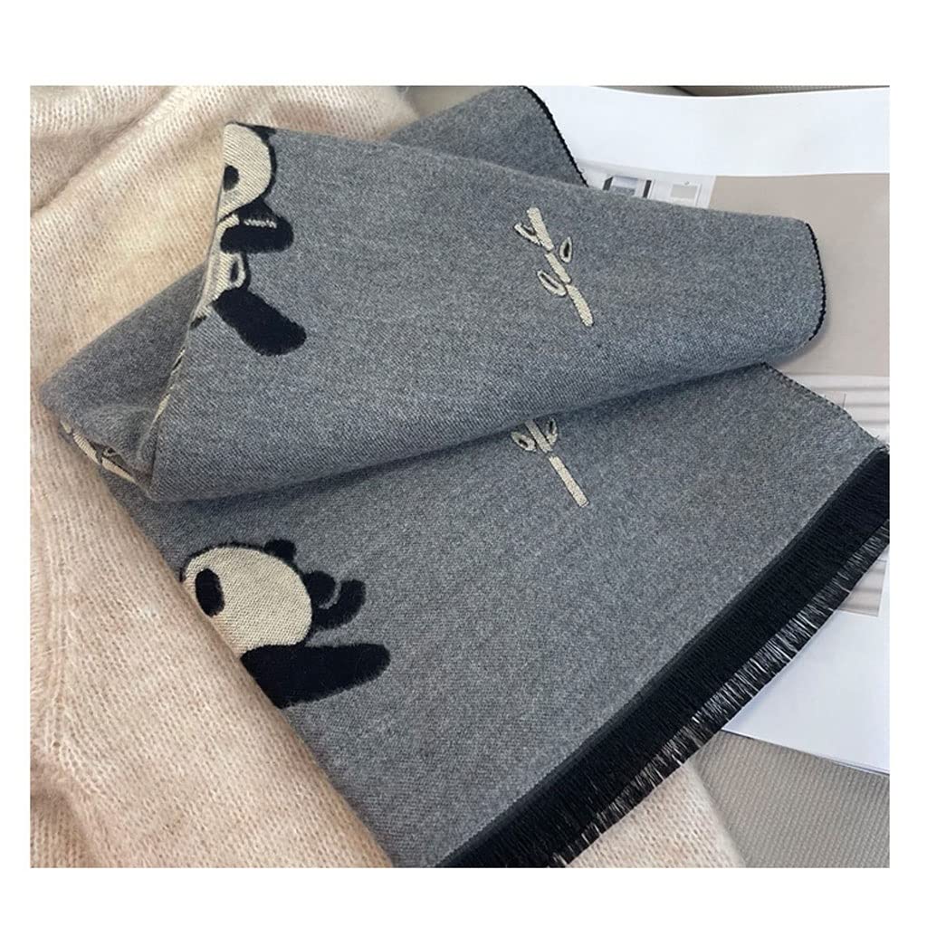Sciarpa Femmina calda cotone misto sciarpa autunno inverno donne moda panda sciarpe scialle lungo scialle avvolgente uomo comodo uomo sciarpa Scialle