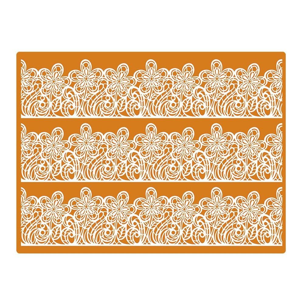 Tapis de décoration silicone orange Martellato pour dentelle nette 30x40