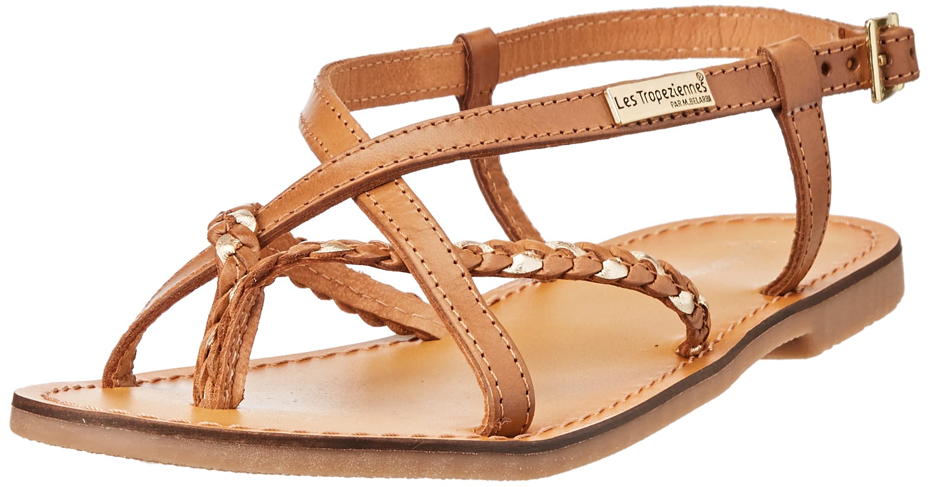 Les Tropéziennes par M. Belarbi Damen Chou Sandale – Miel Or, EU 37
