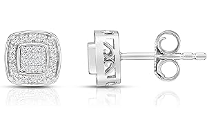 Sparkling Diamond Cluster Stud Earrings Enhance Earring Collection