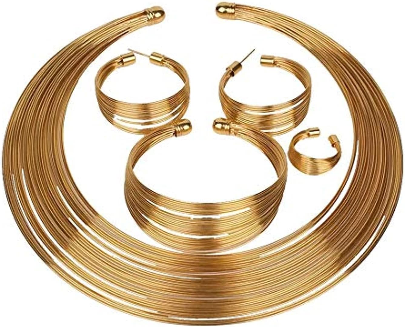 Bukela Stylish Jewellery Necklace for Women Elegant Gold Plated Chain Pendant Fashion Accessories Gift for Her