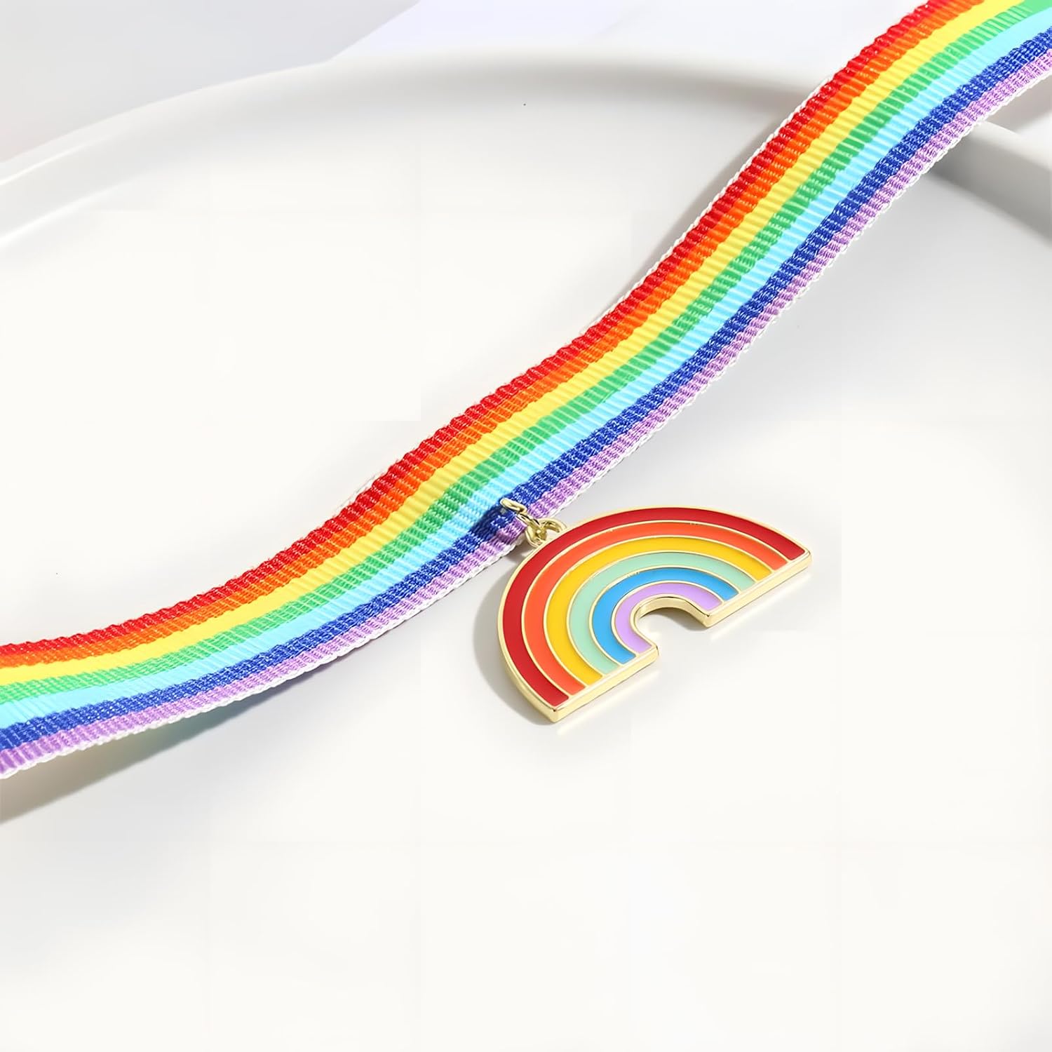 Pride Necklace Rainbow Necklaces LGBT Choker Necklace