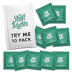 Stall Mates Wipes - Try Me Pack | Flushable Wipes | Individually Wrapped | Travel Friendly | Unscented with Vitamin-E & Aloe | (10 on-the-go singles)