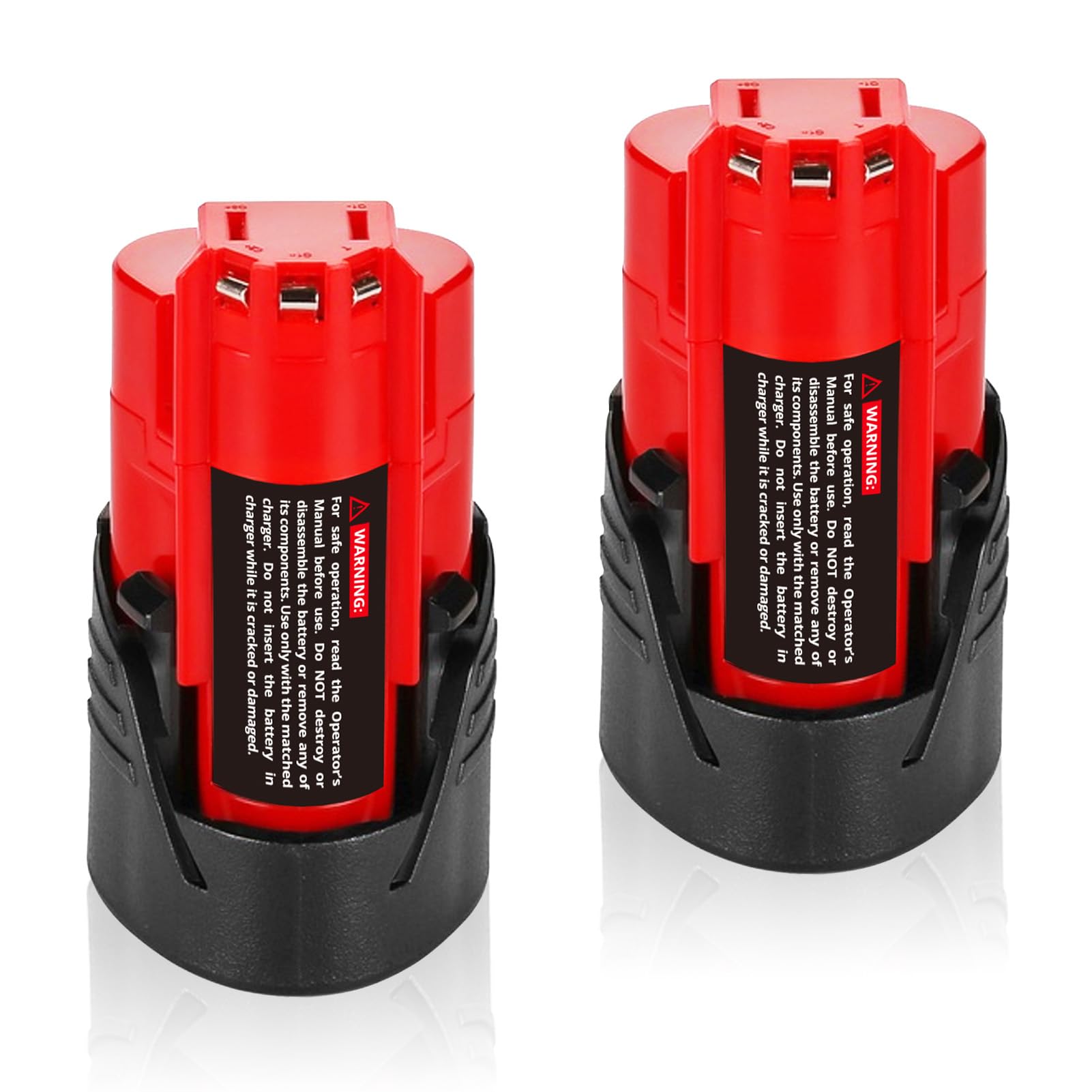 2 Pack 12V 3.5Ah Li-Ion Battery, Compatible with Milwaukee Battery 48-11-2401 48-11-2412 48-11-2440 48-11-2425 48-11-2450, Replacement for Milwaukee 12V Tools and 12V Charger