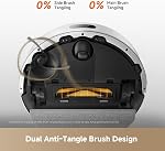 DREAME D20 Air Plus Robot sous vide et Mop Combo avec 20,000Pa Aspiration, 120 Jours Hand-Free, anti-tangling Tech, dock d'empilage automatique, nettoyage de tapis profond et la navigation intelligente, blanc
