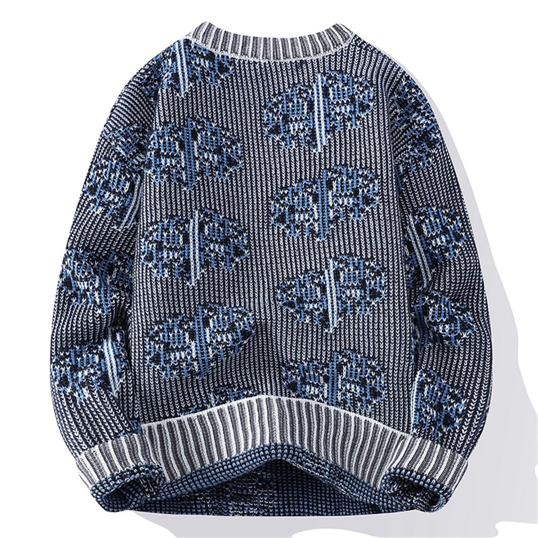 Maglione Pullover Classico da Uomo Maglione Invernale Lavorato A Maglia Alta