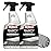 Weiman Quartz Countertop Cleaner and Polish - Clean and Shine Your Countertops Islands and Stone Surfaces with UV Protection, 24 Ounce with MicroFiber Towel, 2 Pack