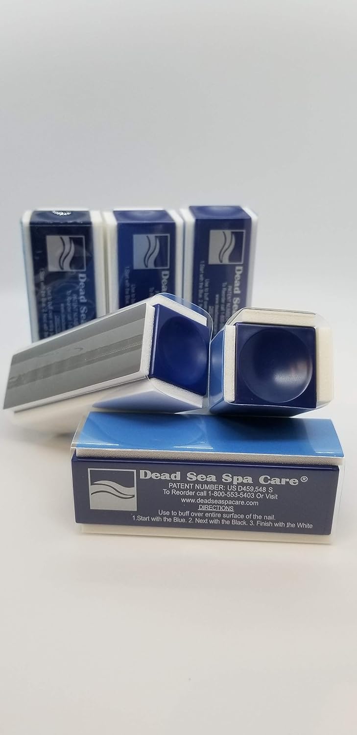 Dead Sea Products: SIX Professional, Patented Nail Buffer, Natural Shine Manicure Tool