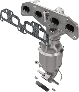 MagnaFlow Manifold Catalytic Converter California Grade CARB Compliant 452019 - Stainless Steel 2.75in Main Piping, 19.125in Overall Length, Pre-and-Post Converter O2 Sensor - CA Legal Replacement