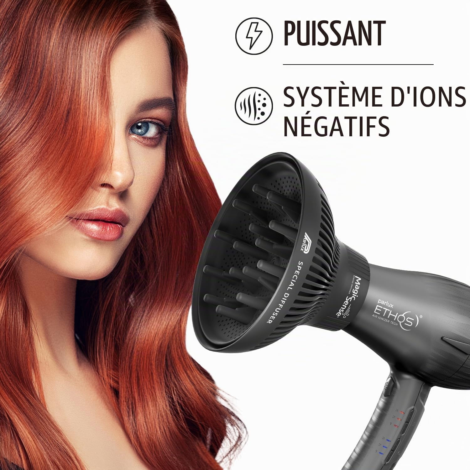 Parlux Ethos Noir avec Magic Sense