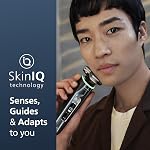 Philips Shaver Series 9000, Wet and Dry Electric Shaver, with Lift & Cut Shaving System and SkinIQ Technology, Pop-up Trimmer, Cleaning Pod, and Travel Case, Ice Blue, Model S9982/50