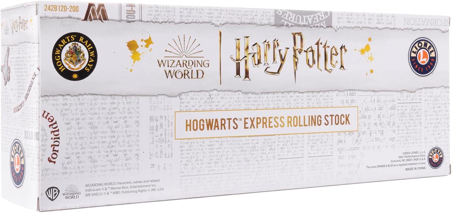 Lionel Harry Potter and the Sorcerer’s Stone Boxcar, O Gauge Model Train Car with Opening Doors, Diecast Trucks, Operating Couplers, Ages 14+