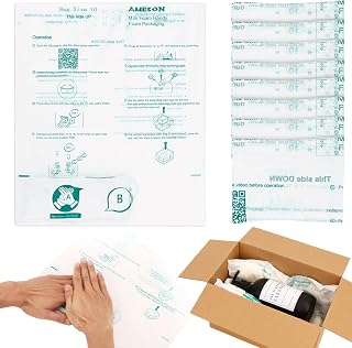 WOWOSS 8 Pack 16"x14" Expanding Packing Foam, Expanding Foam for PC/Electronic Components/Equipment/Fragile Items, Rapid Expansion, Stable & Secure, Easy to Use - Essential for Moving