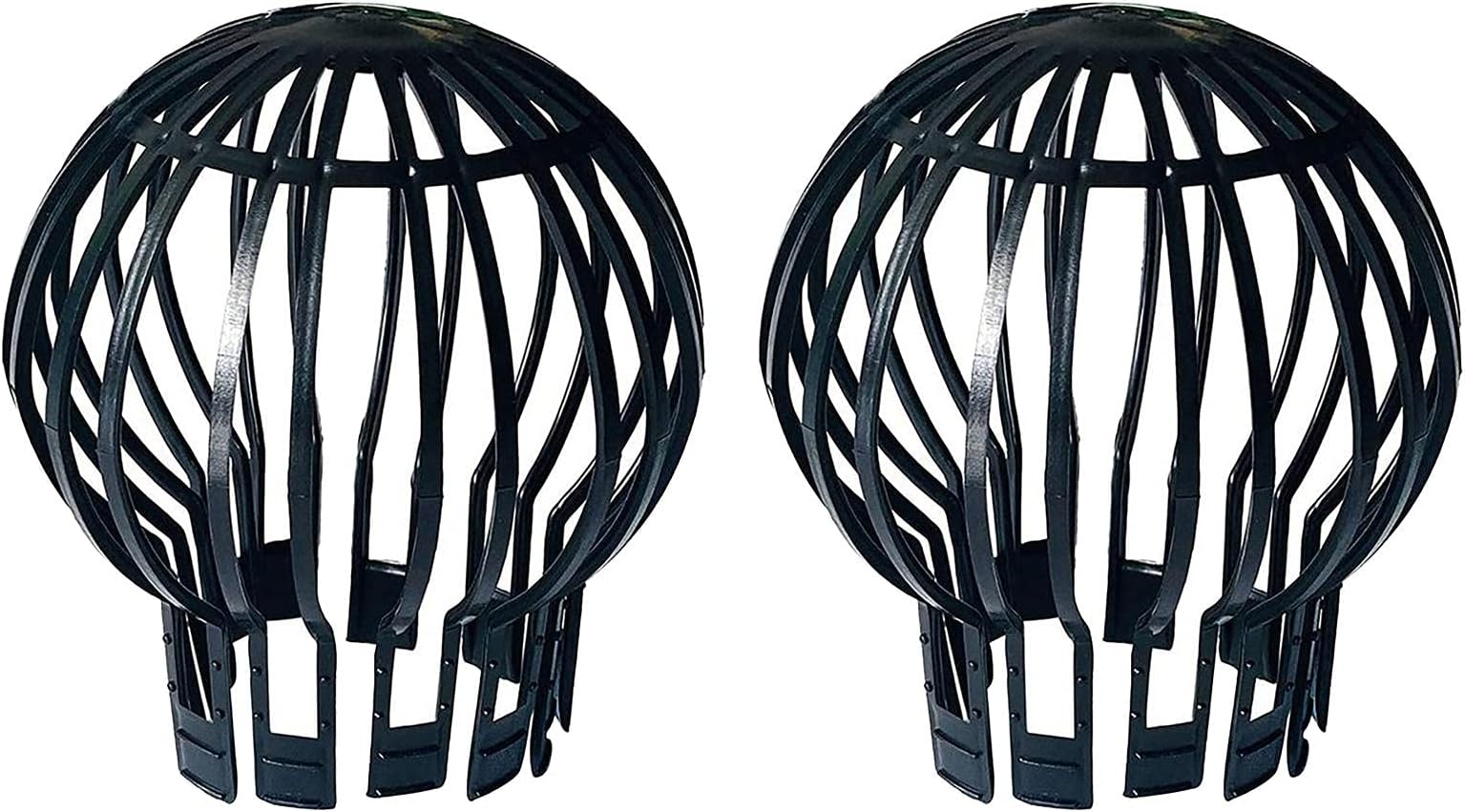 Pack of 2 Plastic Gutter Guards,Gutter Cleaner,Flexible Rust-Free Roof Filter Cover, Keeps Gutter Downpipes Clear of Blockages from Leaves, Moss, Muck, Mud, Balls and Other Debris