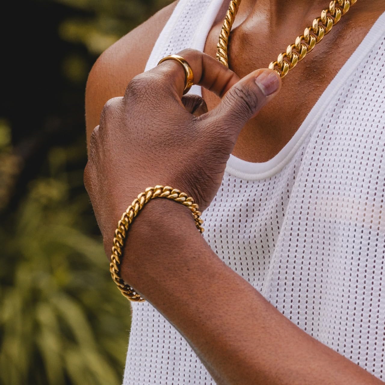 Cuban Link Bracelet for Men Women ,14k Real Gold Plated Miami Cuban Bracelet , 6-18mm Width ,8/8.5/9 inch Length Stainless Steel Bracelet,Stainless Steel Fashion Jewelry Bracelet- Send Gift Box(Father Day Birthday Valentine's Day Christmas Gifts) - Image 7