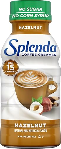 Sugar Free, Low Calorie Hazelnut Coffee Creamer, 8 Fl Ounces Bottle (Pack of 6)