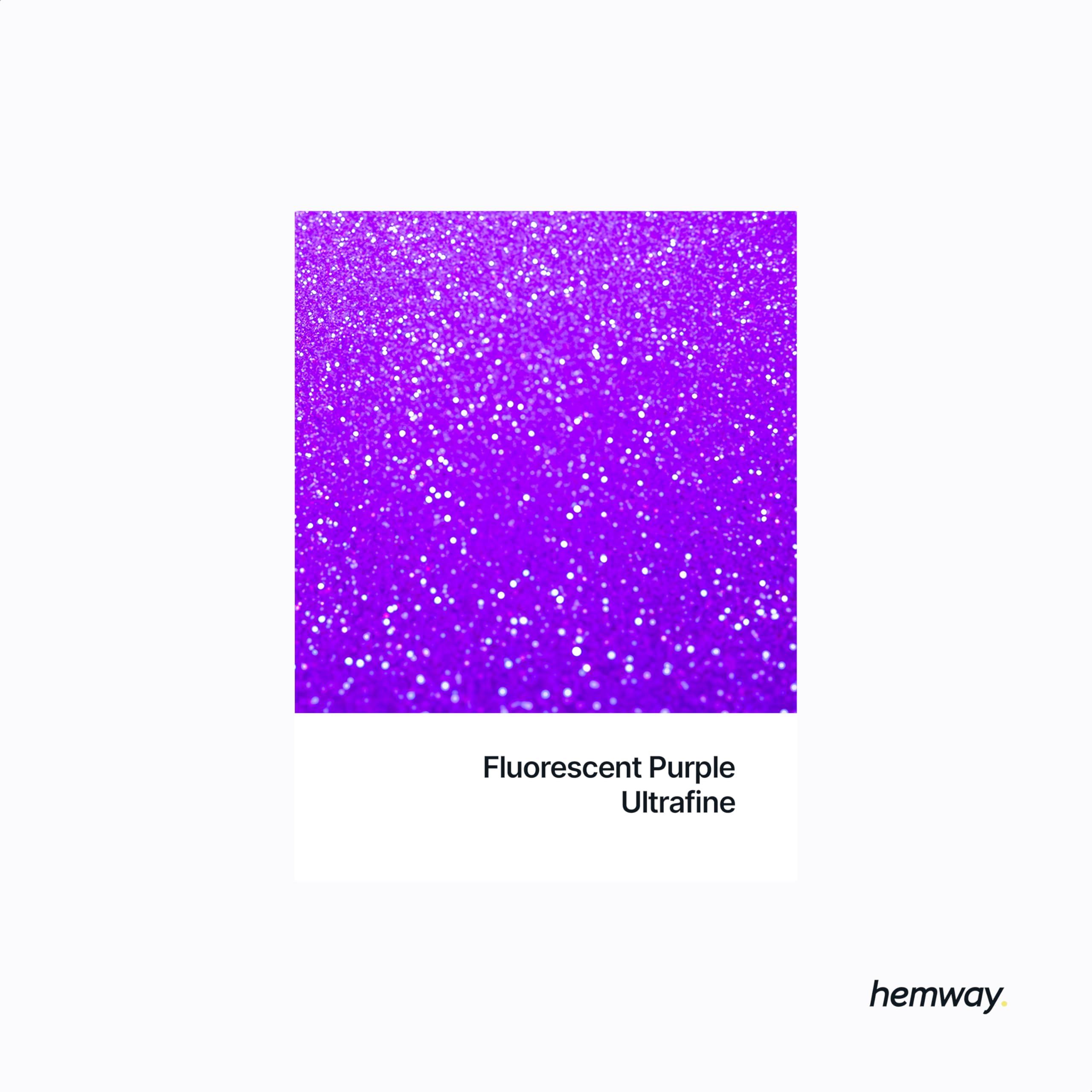 Hemway Resin Glitter Fluorescent Purple 100g Ultrafine - Image 2