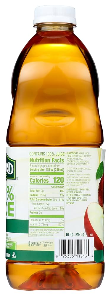 Amazon.com : Old Orchard Brands Apple Juice, 64 oz : No