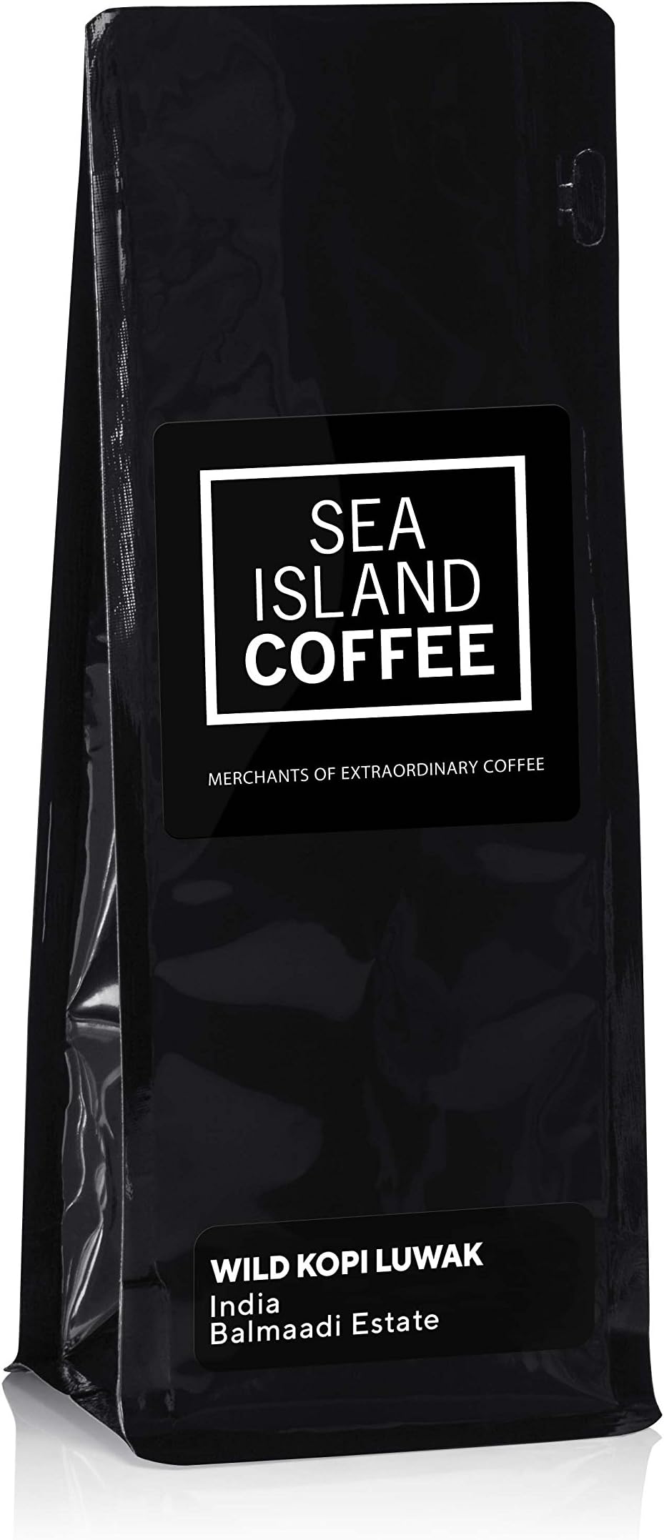 Wild Kopi Luwak Civet Cat Coffee Beans 125g Bag - India Balmadi Estate - Freshly Roasted To Order And Shipped From Sea Island Coffee Roastery - Medium Roast - For All Coffee Machines - Gift Option