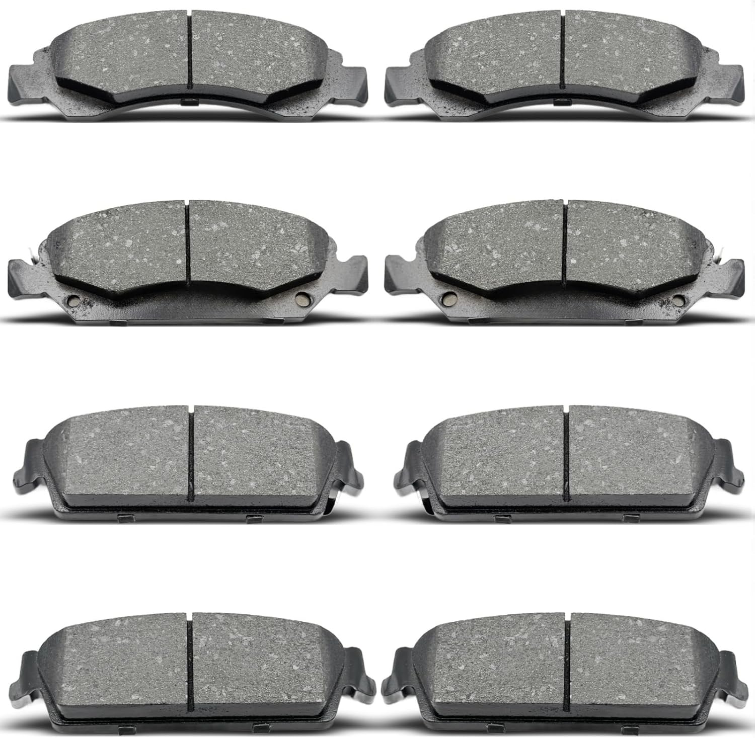 Front and Rear Disc Brake Pads Set Fit For Cadillac Escalade/ESV/EXT,For GMC Sierra 1500/Yukon/Yukon XL 1500,For Chevrolet Avalanche/Silverado 1500/Suburban 1500/Tahoe D1194 D1363