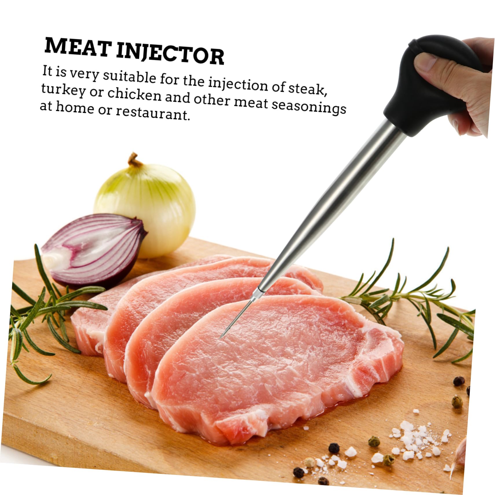 ABOOFAN 1 Set Turkey Baster Bbq Sauce Injector Kit for Meat Seasoning Lightweight Portable for Outdoor Barbecues and Cooking Turkey Chicken Steak Random Color