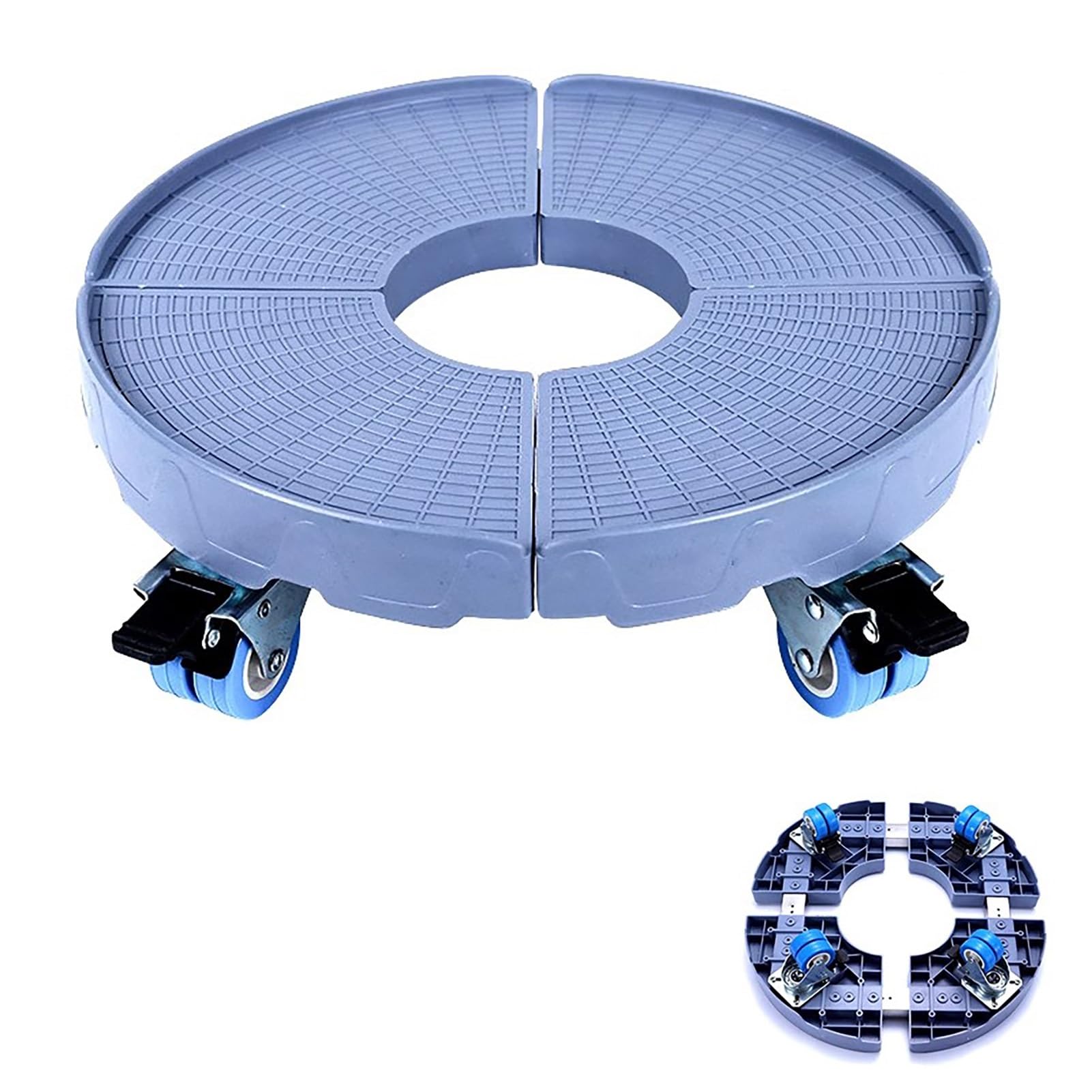 Soporte para Botella de Oxígeno Estante de Almacenamiento Ajustable y Móvil con 4 Ruedas Silenciosas, Soporte Resistente para Bombonas de Gas, Portamacetas Grande, para Interior y Exterior, Carretilla