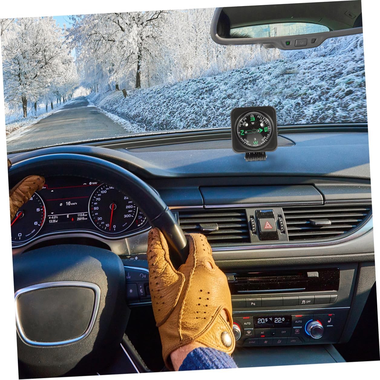 2pcs Automotive Compass Ball Adjustable Vehicle Dash Mount Navigation Guide for Car Boat Truck Outdoor Use