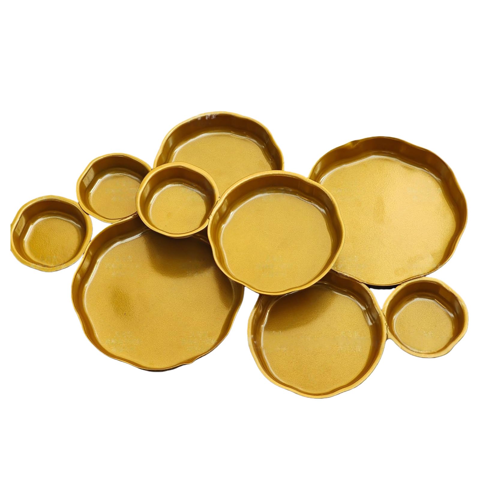 jiingekk Round Cluster Serving Bowls Clusters Decorative Bowl Snacks Tray for Chip & Dip Nut Appetizers Home Decors Gift Clusters Decorative Bowl