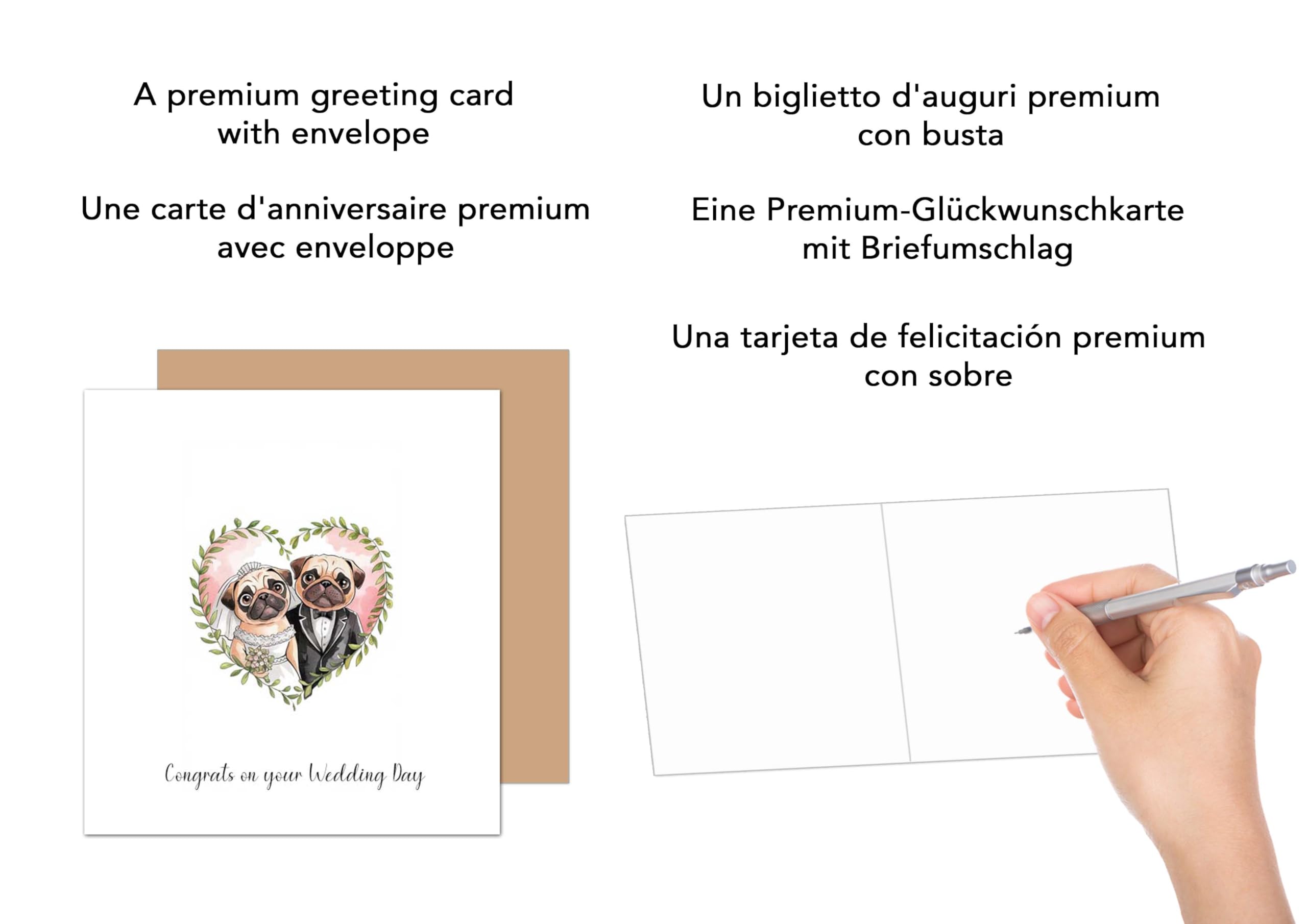 Biglietto Di San Valentino Quadrato – Formato 14,5 Cm, Con Busta, Design Minimalista A Cuore Rosso – Seidel Edition