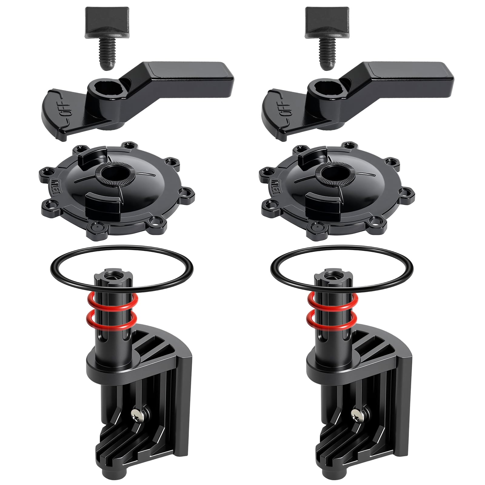 Photo 1 of 2-Port/3-Port Pool Valve Rebuild Kit for Jandy 4715 4716 2-Way & 3-Way Pool Valve, Replacement Includes 7433 Handle, 4603 Knob, 4606 Valve Cover, 4720 Diverter Valve