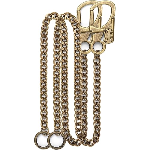 Ahiller Biker Wallet Chain, Heavy Duty Pocket Chain with Round Clasp, Men Chains for Keys, Jeans, Pants, Purse and Handbag