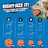 Vista 4 de Chuckit! Air Fetch Ball - Juguete para perro, mediano (2.5 pulgadas de diámetro), para perros de 20 a 60 libras